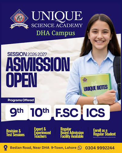 Unique College Lahore Admission 2026 1 Unique