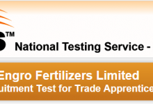 Engro Fertilizers Limited Jobs NTS Application Form 2015 Download