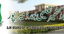 AJK Mirpur Board Intermediate Date Sheet 2026