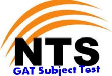 NTS GAT Subject Test Result 15th February 2015 Answers Key