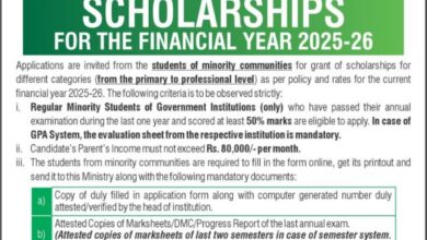 Minority Scholarship Punjab 2025-2026 Application Process 7 Minority Scholarship Punjab