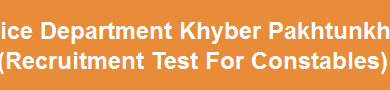 KPK Police Constable Jobs Physical Test 2026 Result, Selected Candidates