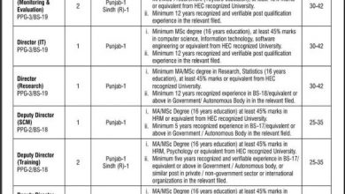 PPRA Punjab Jobs 2017 NTS Application Form, Test Date, Eligibility