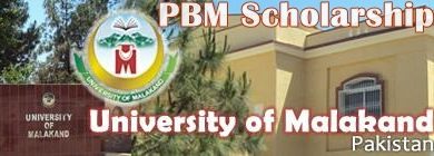 University Of Malakand UOM Scholarships 2015 PBM Application Form Date