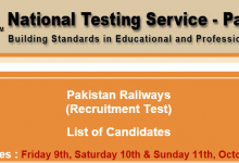 Pakistan Railways Jobs NTS Test Result 2015 Answer Keys