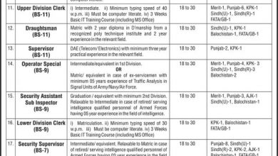 Ministry Of Defence Pakistan Jobs 2017 MOD NTS Application Form Date