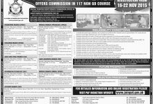 Pakistan Air Force PAF Officers Commissioned Jobs 2015 In 117 Non Gd Course Online Registration