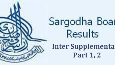Sargodha Board Inter Supplementary Result 2026