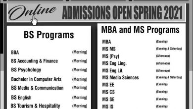 Foundation University Islamabad FUI Admissions Spring 2026