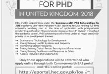 HEC Scholarships 2026 For PhD In UK Universities