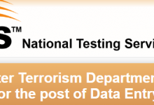 Counter Terrorism Department NTS Test Result 2017 CTD Online Answer Keys