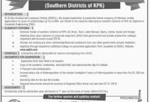 OGDCL Scholarships 2026 Application Form Last Date