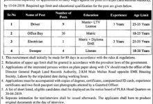 Punjab Land Record Authority Jobs 2026 PLRA Application Form, Test & Last Date