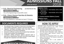 University Of Poonch Rawalakot UPR Admissions 2026-2019 Online Form, Last Date