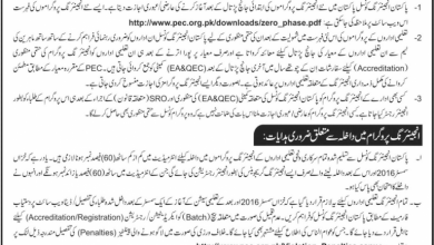 PEC Accredited Engineering Programs 2026 Universities List