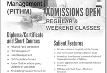 PITHM Karachi Admission 2026 Diploma And Short Courses, Form, Fees