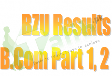BZU BCom Result 2026