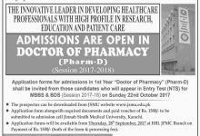 JSMU Institute Of Pharmaceutical Sciences Admission 2026 Pharm-D