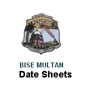 Multan Board Inter Supply Date Sheet 2026
