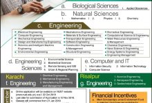 NUST University Islamabad PhD Admission 2026 Online Admission Form Date