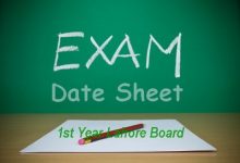 1st Year Date Sheet 2026 Lahore Board 4 1st Year Date Sheet 2026 Lahore Board