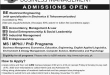 Institute Of Business Management Admission Spring 2026