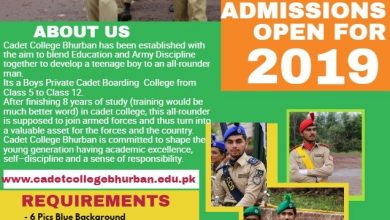 Cadet College Bhurban Admission 2026 Intermediate Form