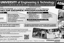 NED UET Karachi Bachelors Admissions 2026 Apply Online, Schedule