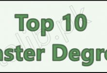 Top 10 Master Degrees In Pakistan