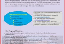 NUML HEC Need Based Scholarship 2026 Form, Last Date, Advertisement
