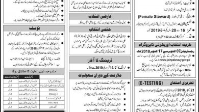 Join Pakistan Navy As Female Steward (Sailor) 2026 Online Registration Form, Last Date