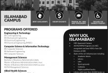 UOL Islamabad Campus Admissions 2026 Last Date Apply Online