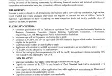 ZTBL Jobs 2026 Apply Online Zarai Taraqiati Bank Limited