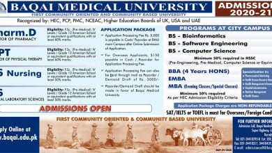 Baqai Medical University Admission 2026-21 6 Baqai Medical University Admission 2026-21