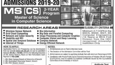 University Of Karachi Evening Admission 2026 Form Apply Online Last Date