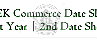 Karachi Board 1st Year, 2nd Year Commerce Date Sheet 2026 6 Karachi Board 1st Year, 2nd Year Commerce Date Sheet 2026