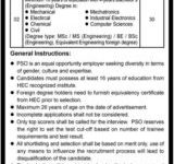 PSO Management Trainee Program 2026 PTS Online Registration Form Latest Advertisement
