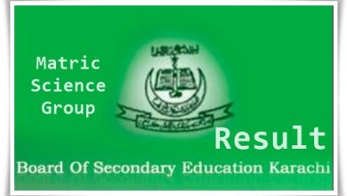SSC Part 2 Result 2026 Karachi Board Science Group