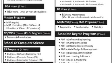 NCBA&E Lahore Admissions Fall 2026 Form Download Online
