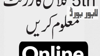 Lahore Board 5th Class Result 2026 Roll Number Wise