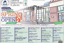 Minhaj University Lahore Spring Admission 2026