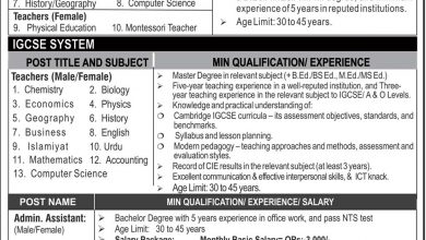 Pakistan International School Doha Qatar NTS Result 2026 Roll No Slip