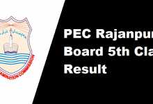 Rajanpur Board 5th Class Result 2026
