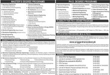 UET Peshawar Admission 2026 Master