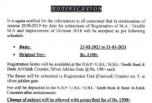 Karachi University MA MSc Private Admission Form 2026