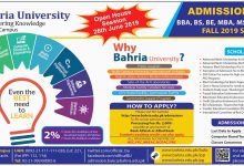 Bahria University Karachi Admission Fall 2026 Form