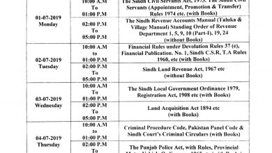 SPSC Revenue Qualifying Examination 2026 Date Sheet Schedule