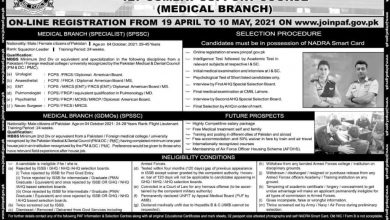 PAF Commission Jobs 2026 In Medical Branch