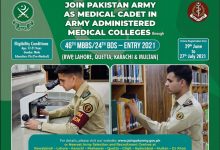 Join Pakistan Army As Medical Cadet 2026 Through AMC