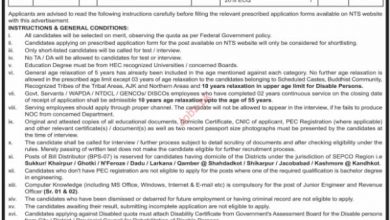 Sukkur Electric Power Company SEPCO Jobs 2026 8 SEPCO Jobs 2026 Application Form NTS Last Date